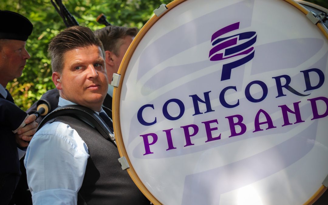 Eerste plaats Concord Pipe Band in Goch